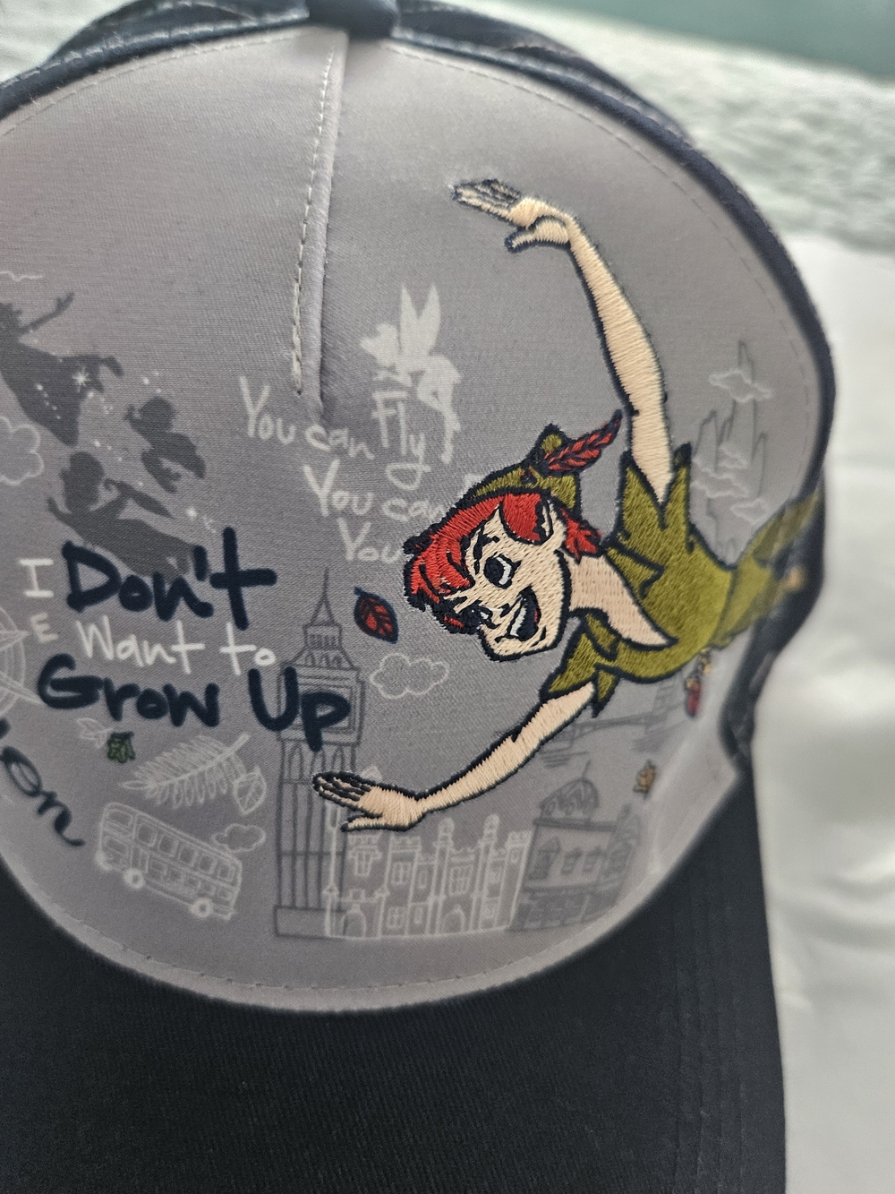 Disney Parks Peter Pan "I Don't Want to Grow Up" baseball cap